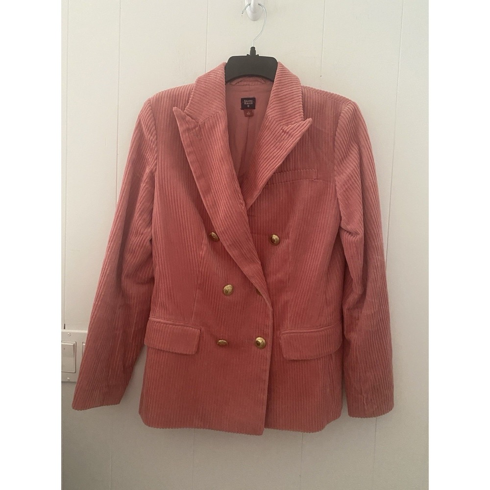 Rowing Blazers x Target Pink Corduroy Double Breasted Blazer Jacket XS